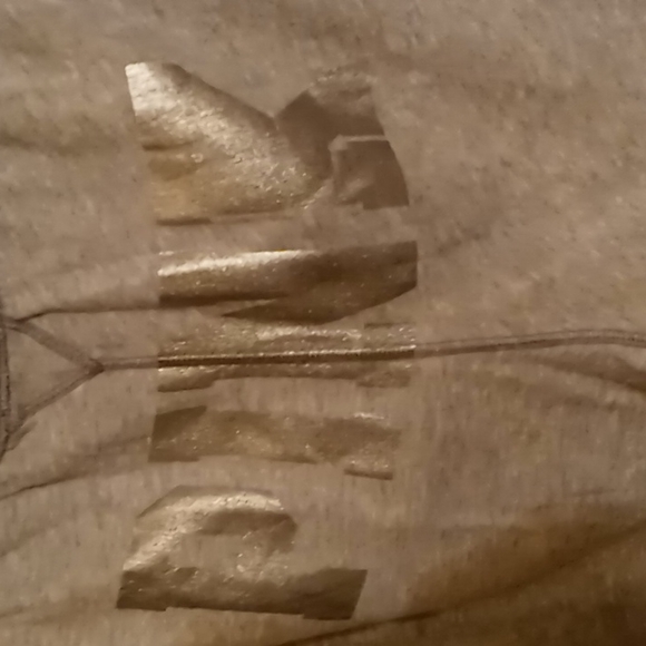 Victoria Secrets PINK Womens Grey w Silver Logo sz M - Picture 8 of 13